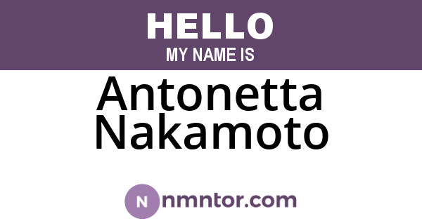 Antonetta Nakamoto