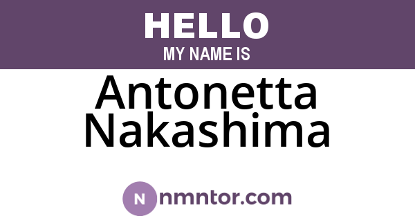 Antonetta Nakashima
