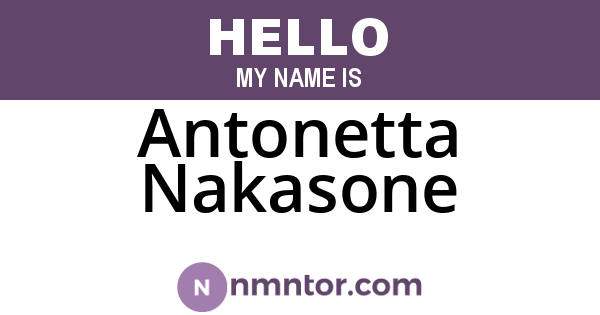 Antonetta Nakasone