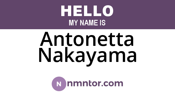 Antonetta Nakayama