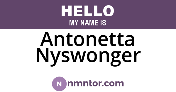 Antonetta Nyswonger