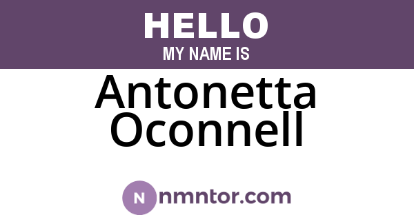 Antonetta Oconnell