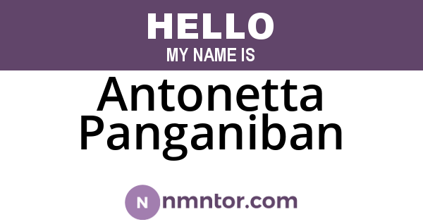 Antonetta Panganiban