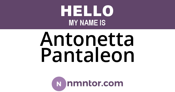Antonetta Pantaleon