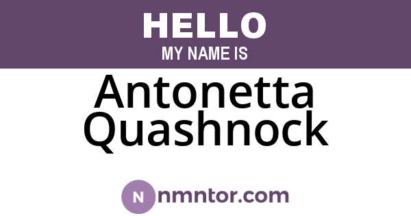 Antonetta Quashnock