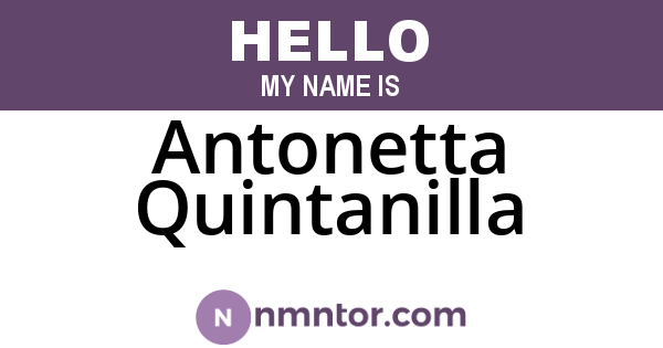 Antonetta Quintanilla