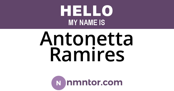 Antonetta Ramires