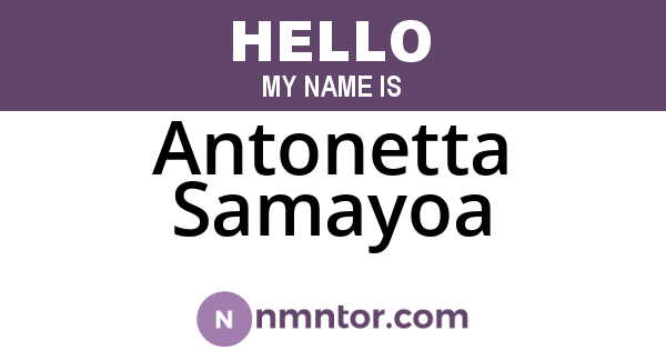 Antonetta Samayoa