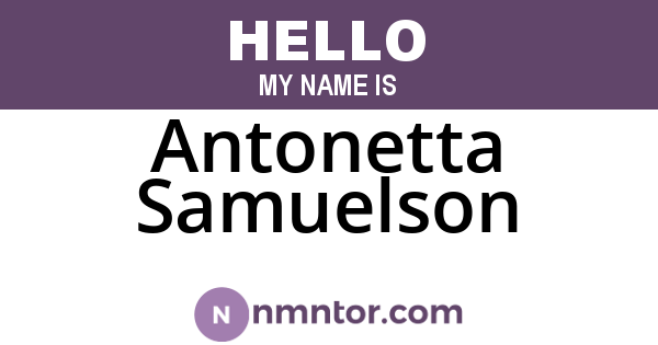 Antonetta Samuelson