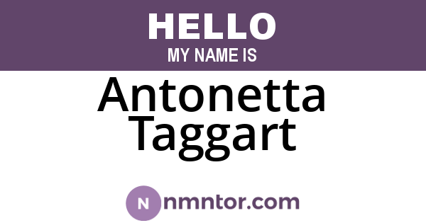 Antonetta Taggart