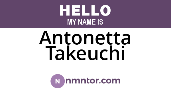 Antonetta Takeuchi