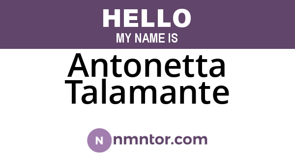 Antonetta Talamante