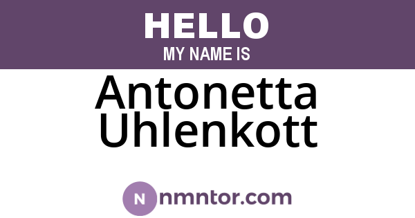 Antonetta Uhlenkott