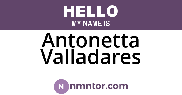 Antonetta Valladares