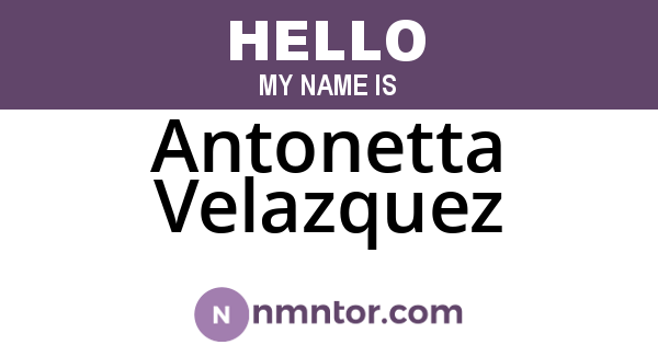 Antonetta Velazquez