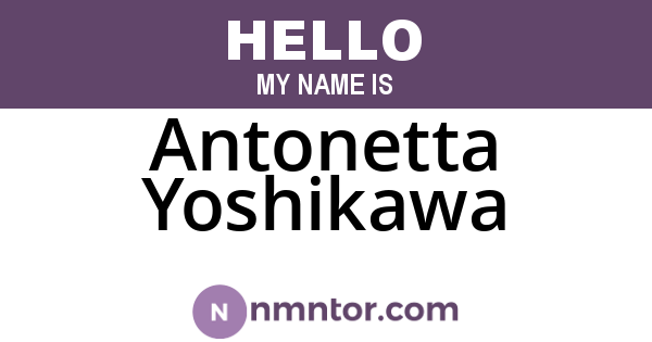 Antonetta Yoshikawa
