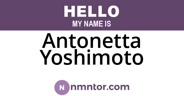 Antonetta Yoshimoto