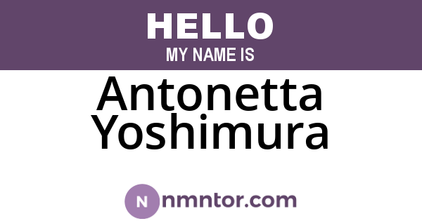 Antonetta Yoshimura