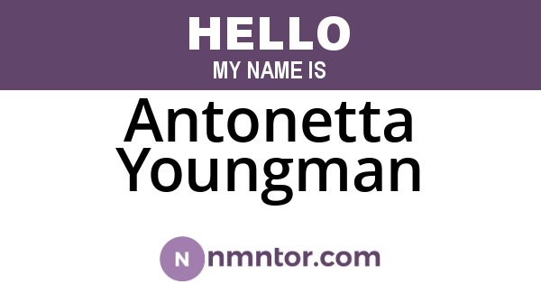 Antonetta Youngman