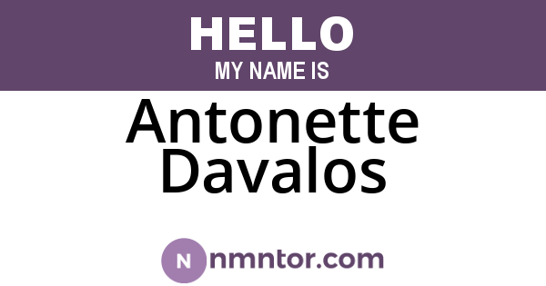 Antonette Davalos