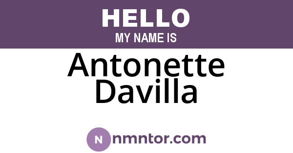 Antonette Davilla