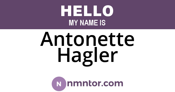 Antonette Hagler