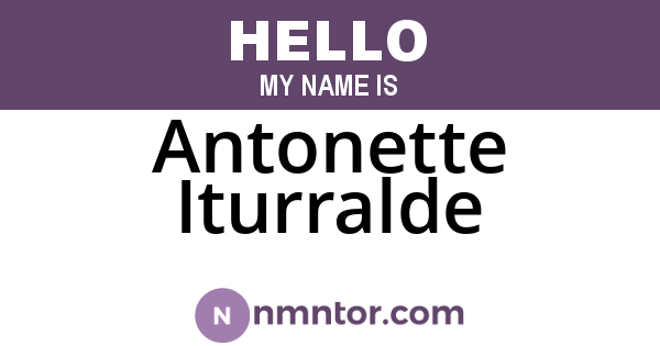 Antonette Iturralde