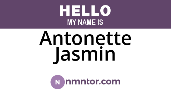 Antonette Jasmin