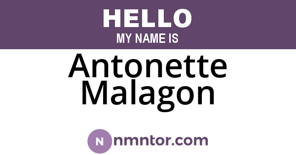 Antonette Malagon
