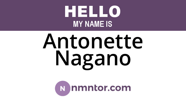 Antonette Nagano