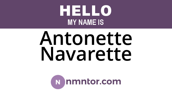 Antonette Navarette
