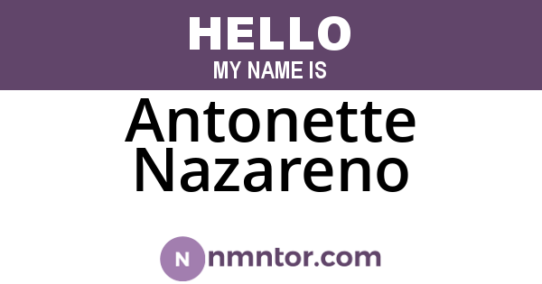 Antonette Nazareno