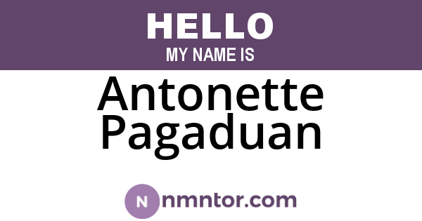 Antonette Pagaduan