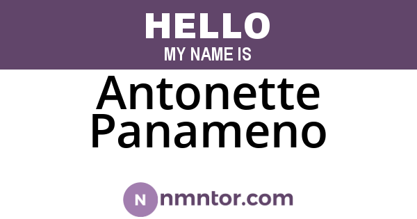Antonette Panameno