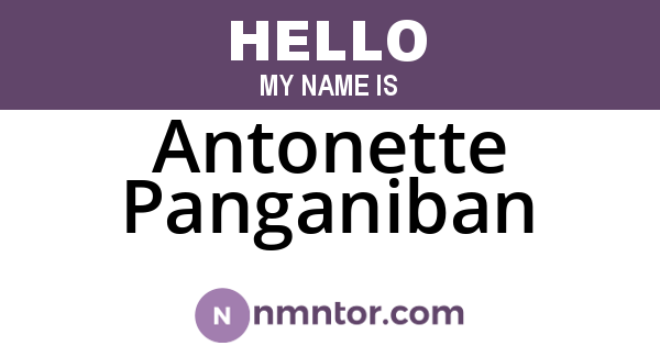 Antonette Panganiban