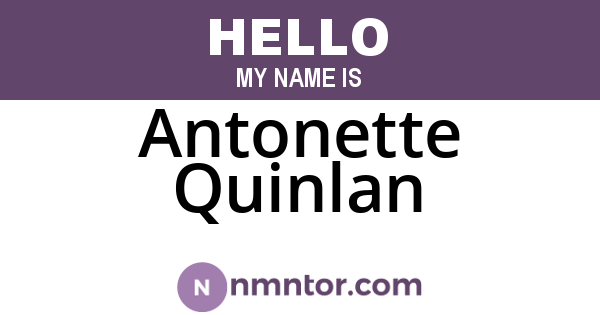 Antonette Quinlan