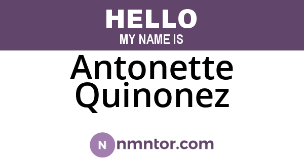 Antonette Quinonez