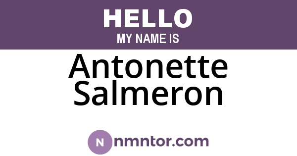 Antonette Salmeron