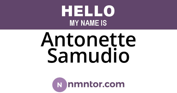 Antonette Samudio