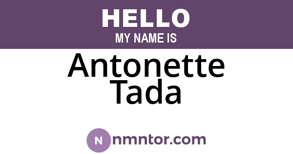 Antonette Tada