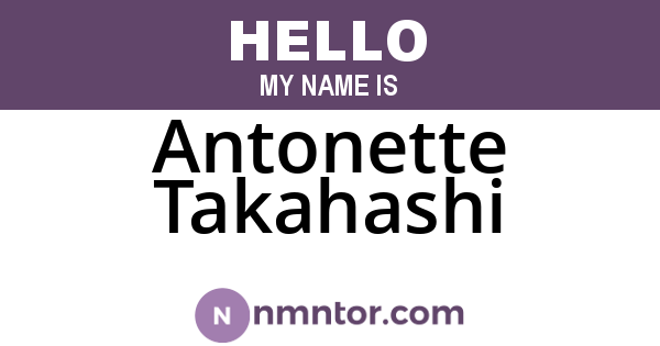 Antonette Takahashi