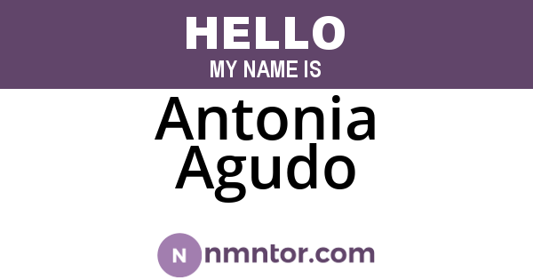 Antonia Agudo