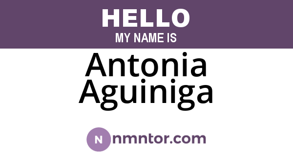 Antonia Aguiniga