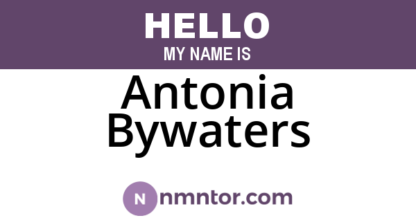 Antonia Bywaters