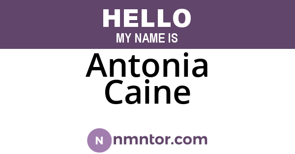 Antonia Caine