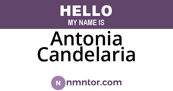 Antonia Candelaria