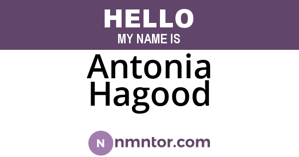 Antonia Hagood