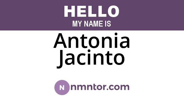 Antonia Jacinto