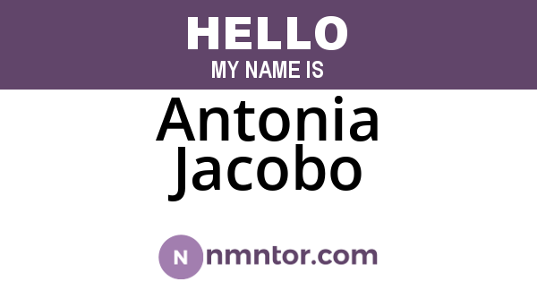 Antonia Jacobo