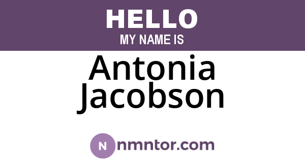 Antonia Jacobson